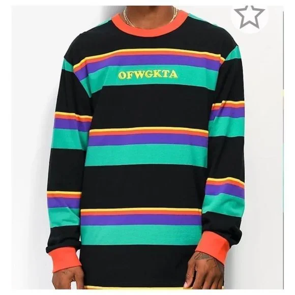 Donate 23. Odd Future Stripped Long Sleeve Shirt small htf - Picture 6 of 6